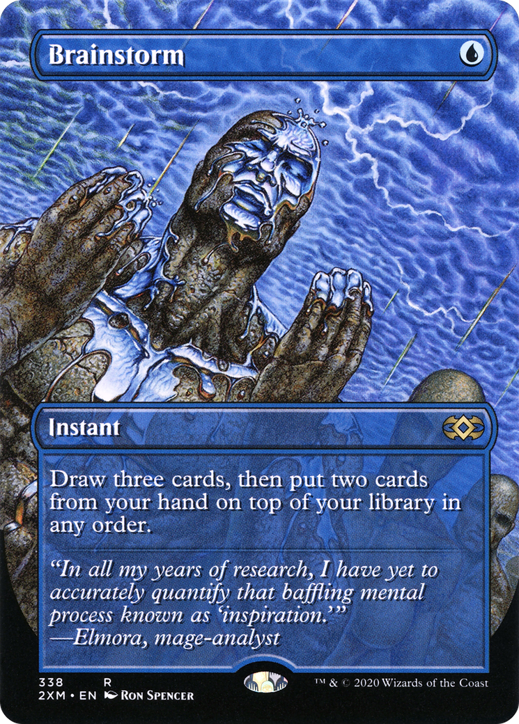 Brainstorm (2XM-338) (Borderless) (Foil)