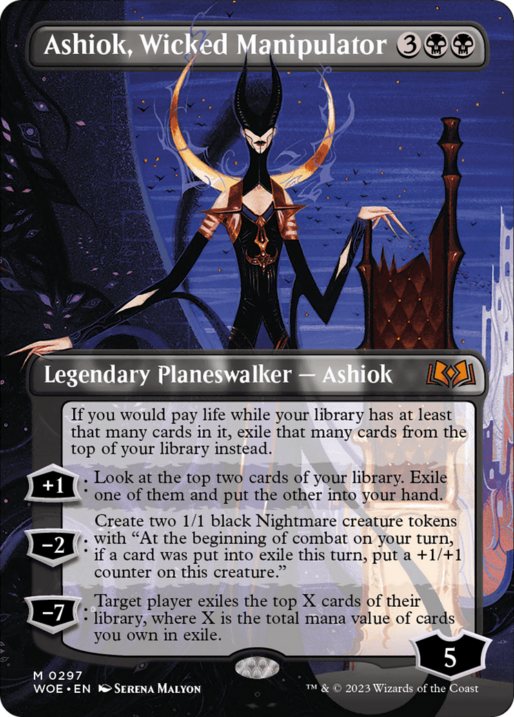 Ashiok, Wicked Manipulator (WOE-297) (Borderless)