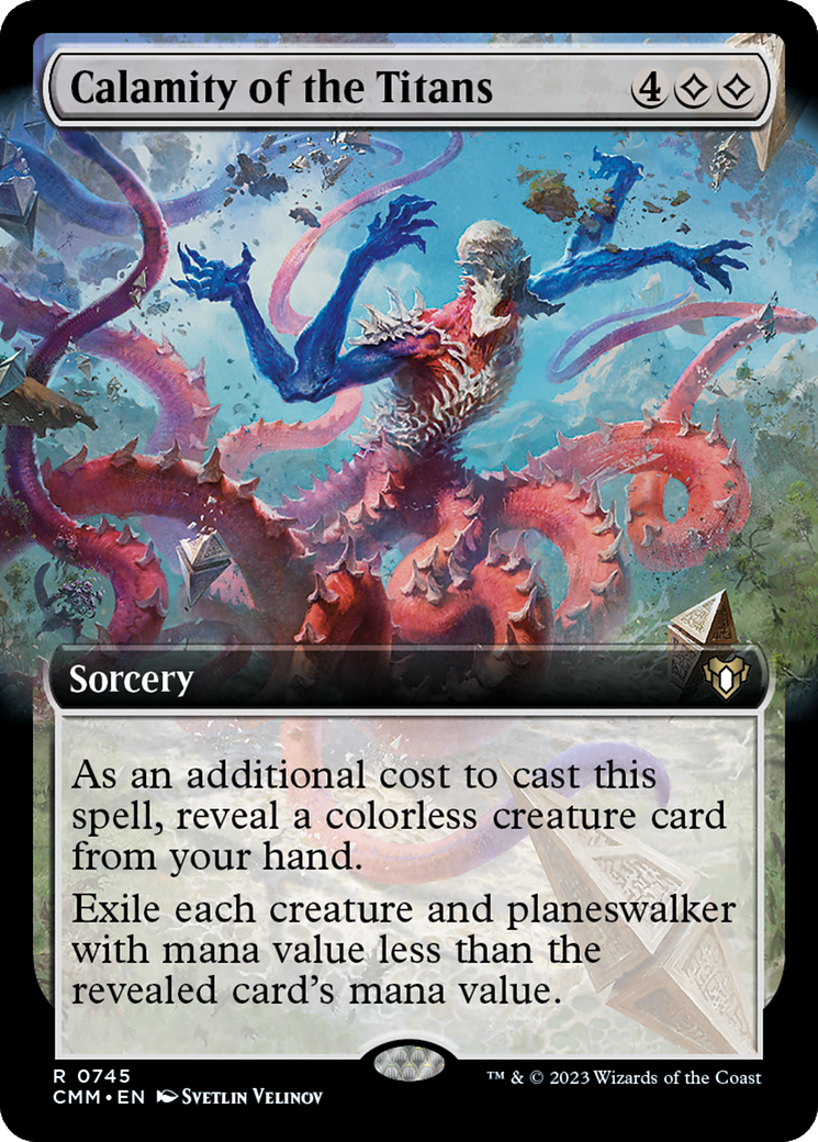 Calamity of the Titans (CMM-745) (Extended Art) (Foil)