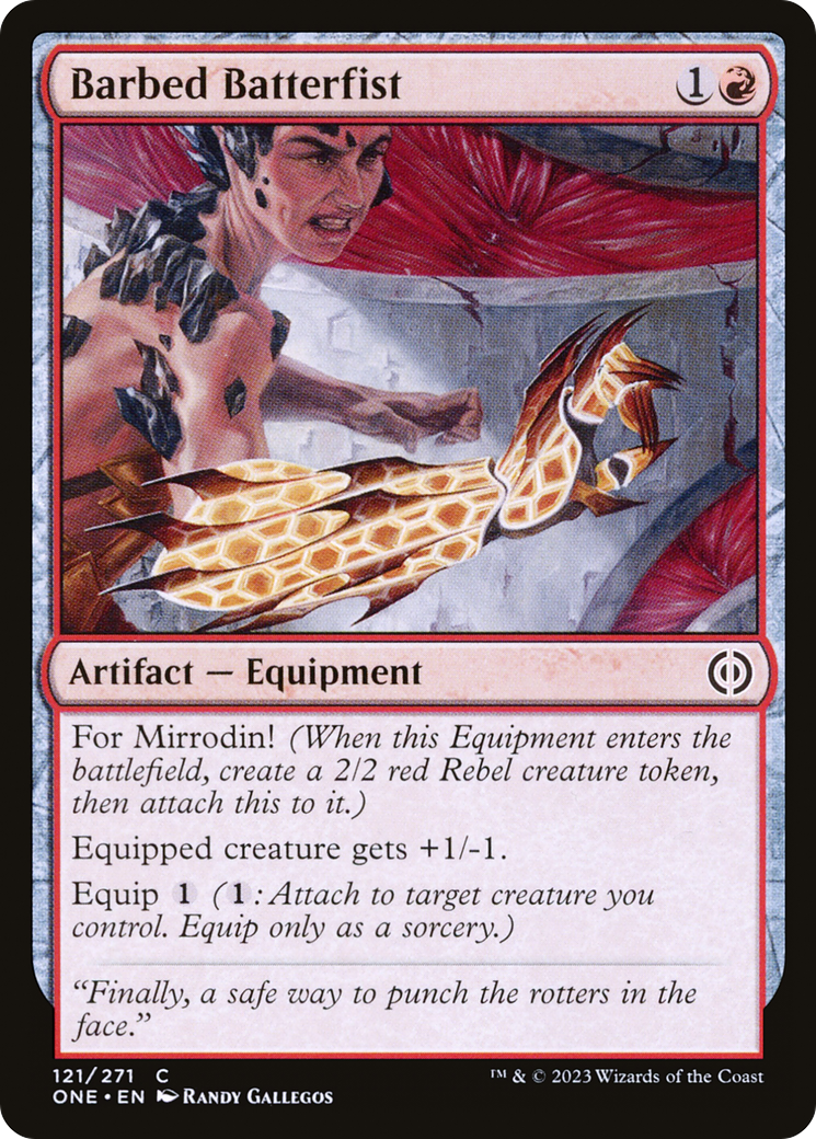 Barbed Batterfist (ONE-121) (Foil)