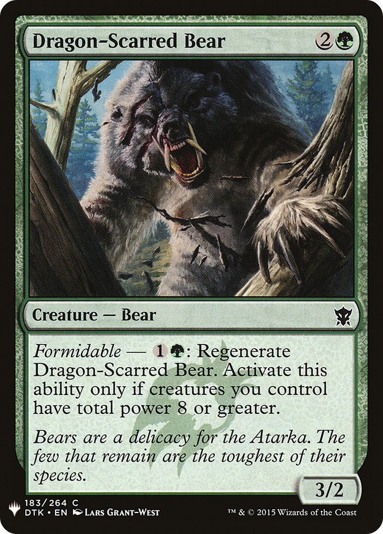 Dragon-Scarred Bear (LIST-DTK-183)