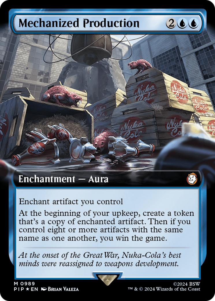 Mechanized Production (PIP-989) (Extended Art) (Surge Foil)