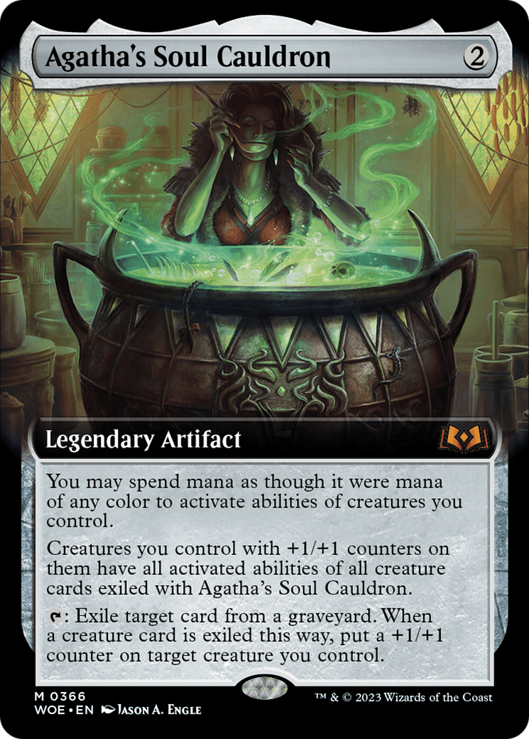 Agatha's Soul Cauldron (WOE-366) (Extended Art) (Foil)