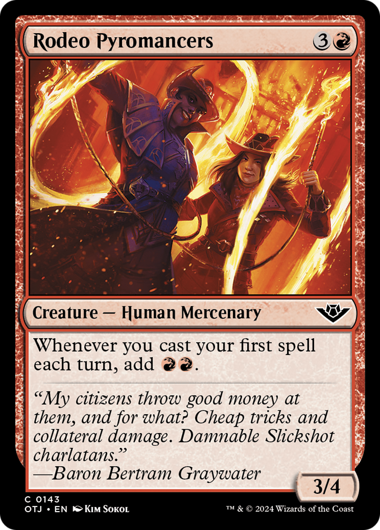 Rodeo Pyromancers (OTJ-143) (Foil)