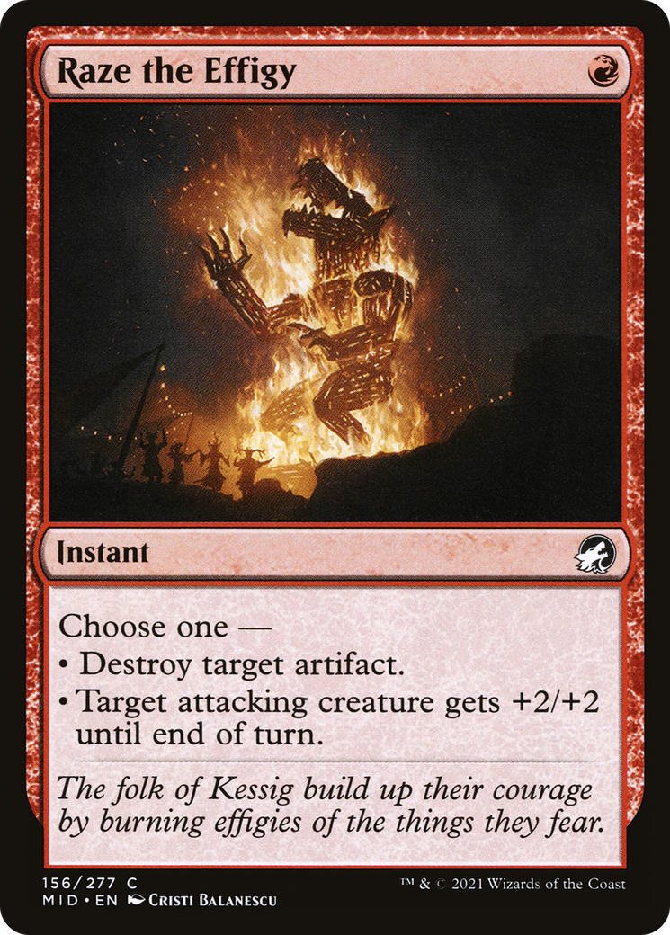 Raze the Effigy (MID-156) (Foil)