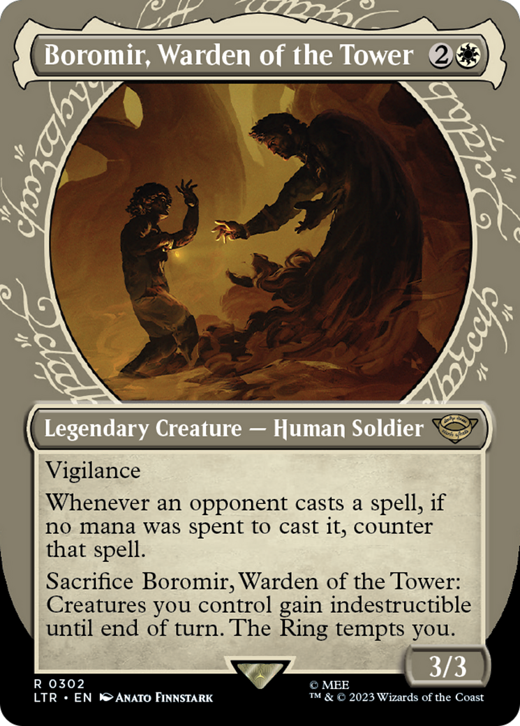 Boromir, Warden of the Tower (LTR-302) (Showcase) (Borderless)
