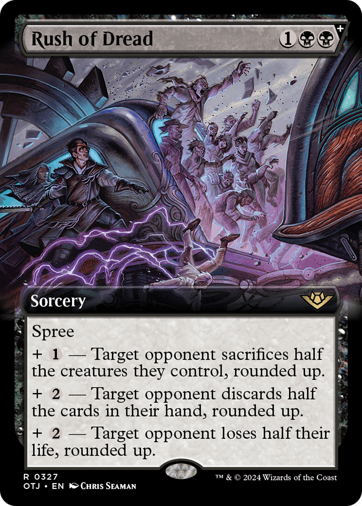 Rush of Dread (OTJ-327) (Extended Art) (Foil)