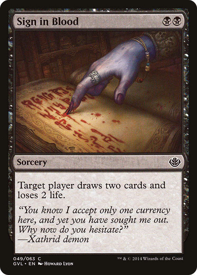 Sign in Blood (DD3-049)