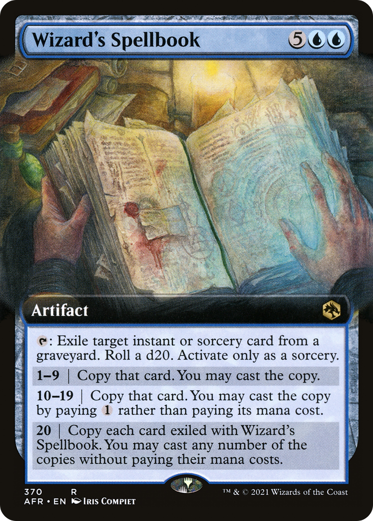 Wizard's Spellbook (AFR-370) (Extended Art) (Foil)