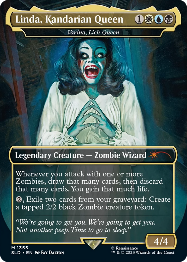 Linda, Kandarian Queen / Varina, Lich Queen (SLD-1355) (Borderless)