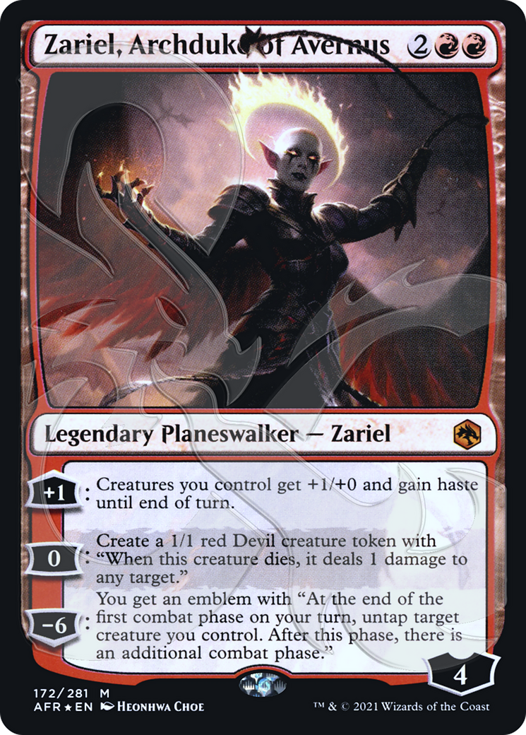 Zariel, Archduke of Avernus (Ampersand Stamped) (AFR&-172A) (Foil)