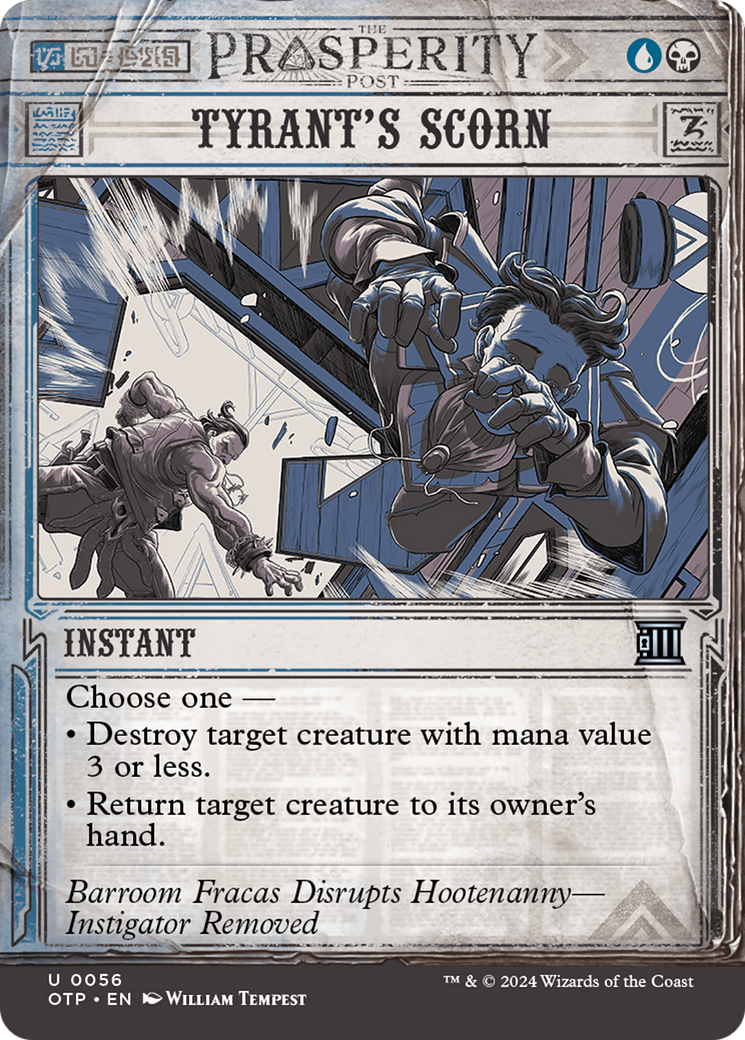 Tyrant's Scorn (OTP-056) (Showcase) (Borderless) (Foil)