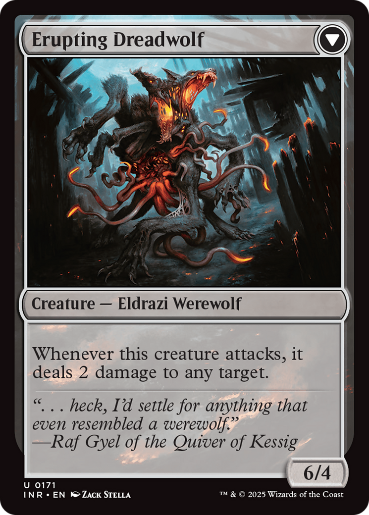 Smoldering Werewolf // Erupting Dreadwolf (INR-171) (Foil)