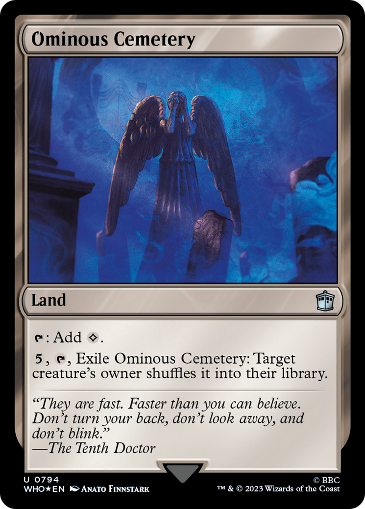Ominous Cemetery (WHO-794) (Surge Foil)