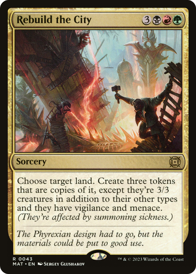Rebuild the City (MAT-043) (Foil)