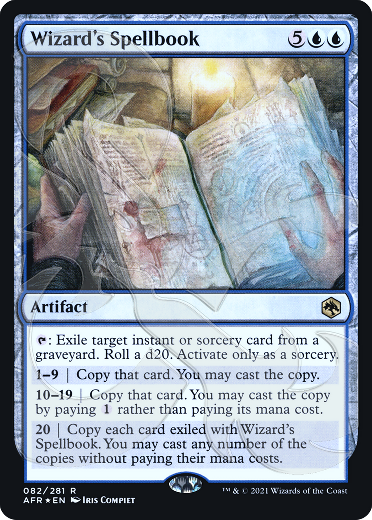 Wizard's Spellbook (Ampersand Stamped) (AFR&-82A) (Foil)