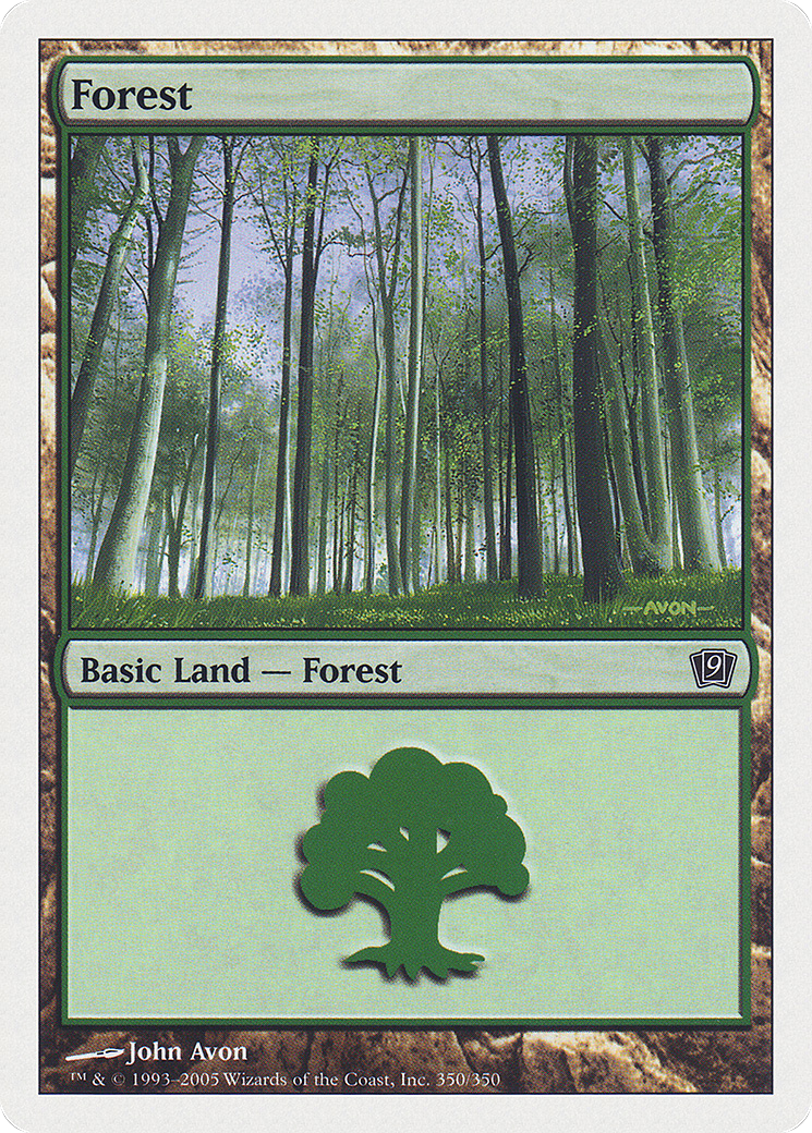 Forest (350) (9ED-350★) (Foil)