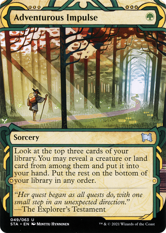 Adventurous Impulse (STA-049) (Showcase) (Borderless) (Foil)