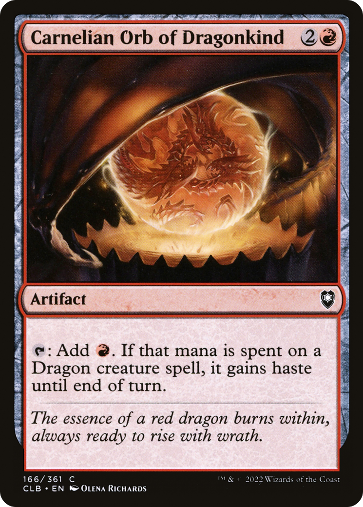 Carnelian Orb of Dragonkind (CLB-166) (Foil)