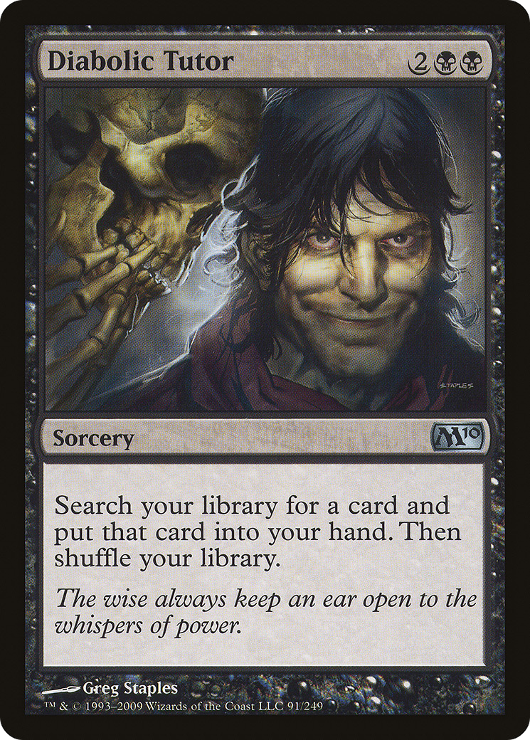 Diabolic Tutor (M10-091) (Foil)