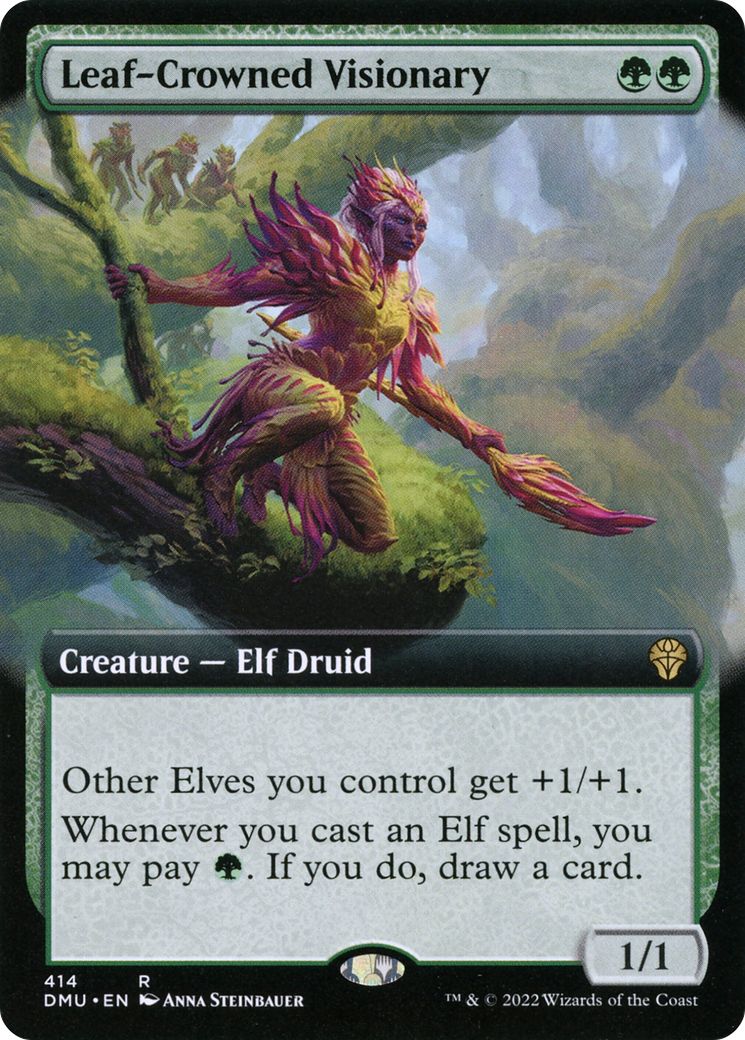 Leaf-Crowned Visionary (DMU-414) (Extended Art) (Foil)