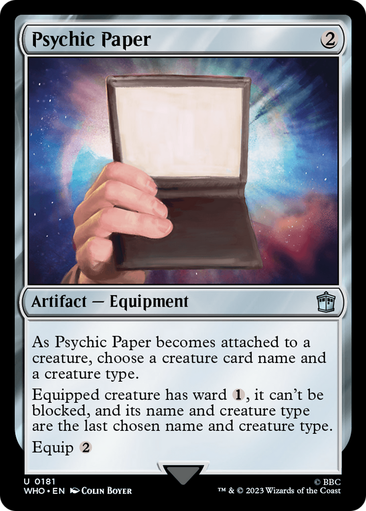 Psychic Paper (WHO-181) (Foil)
