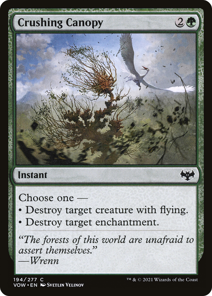Crushing Canopy (VOW-194) (Foil)