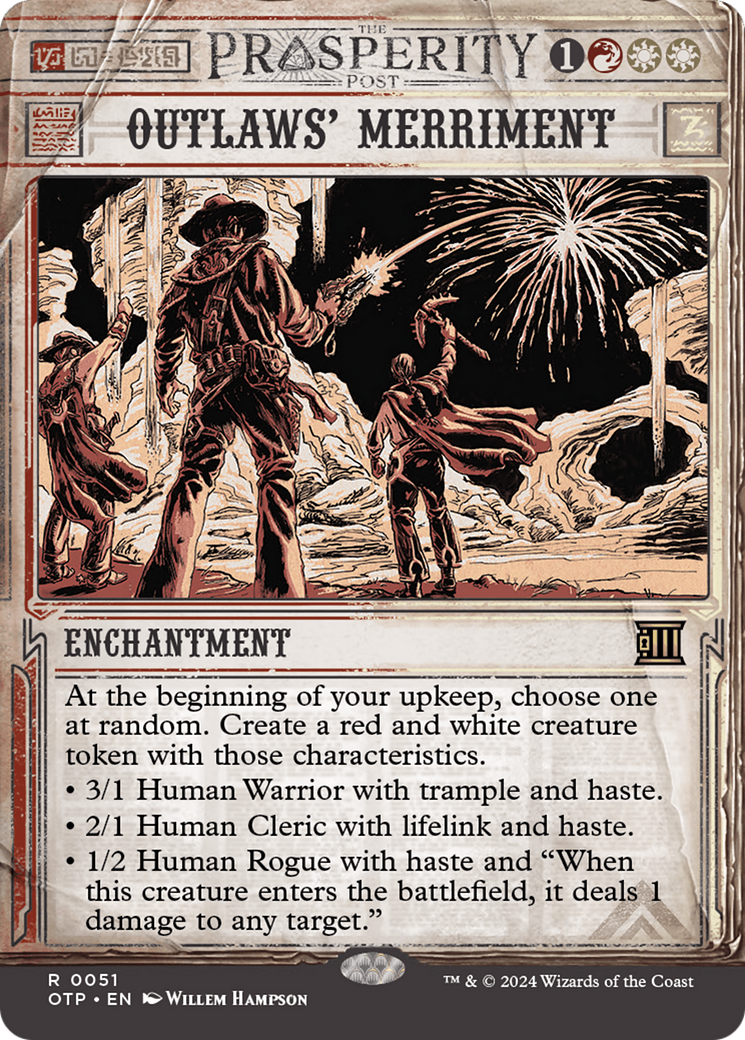 Outlaws' Merriment (OTP-051) (Showcase) (Borderless) (Foil)