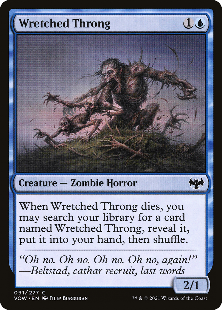 Wretched Throng (VOW-091) (Foil)