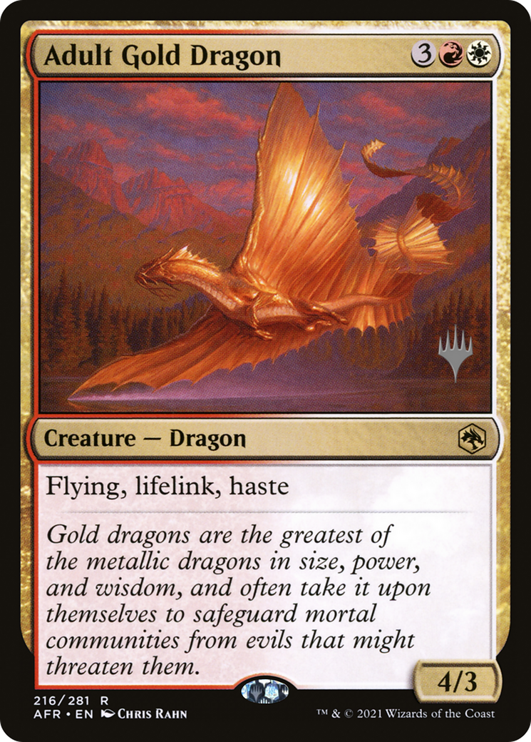 Adult Gold Dragon (PPAFR-216P) (Foil)
