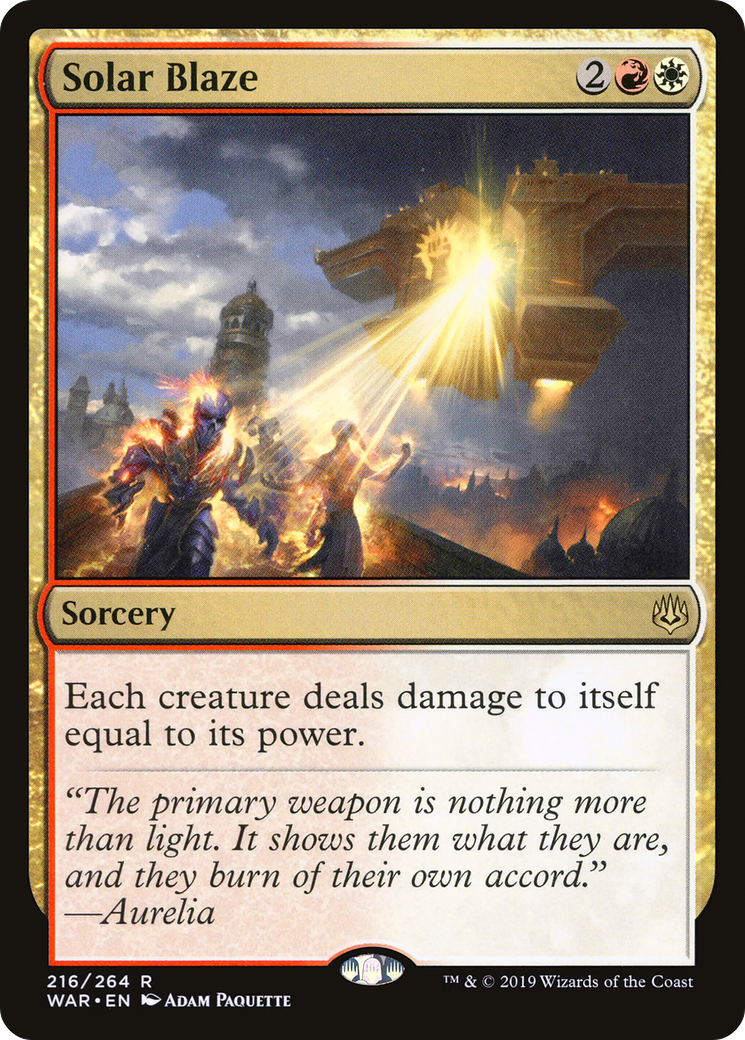 Solar Blaze (WAR-216) (Foil)