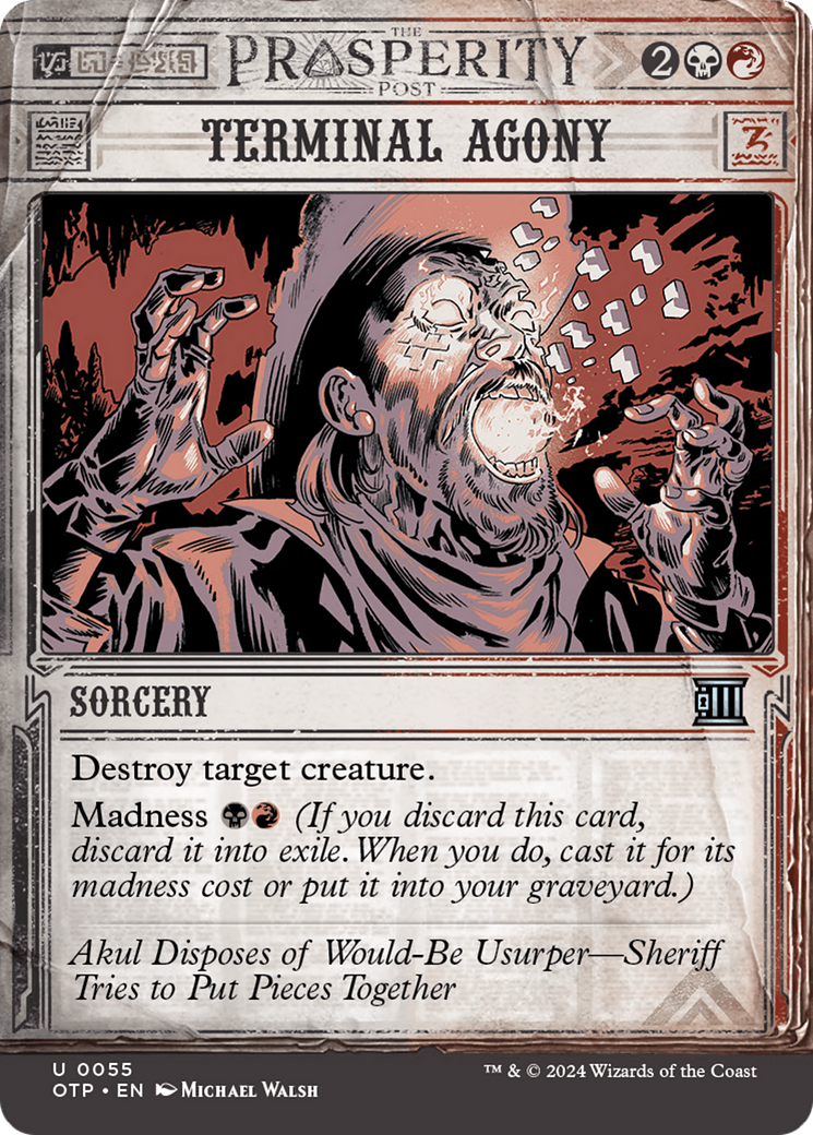 Terminal Agony (OTP-055) (Showcase) (Borderless) (Foil)