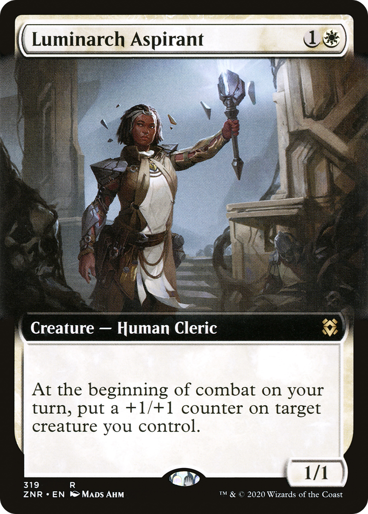 Luminarch Aspirant (ZNR-319) (Extended Art) (Foil)