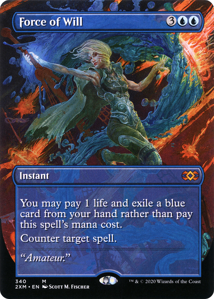Force of Will (2XM-340) (Borderless) (Foil)
