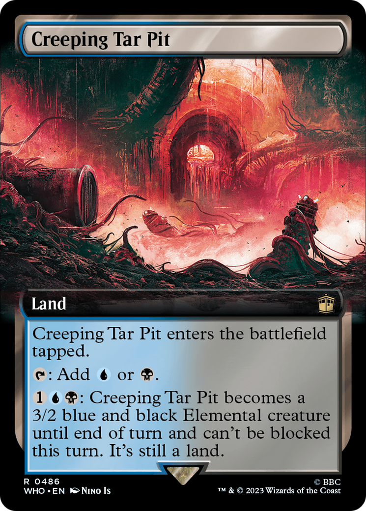 Creeping Tar Pit (WHO-486) (Extended Art) (Foil)