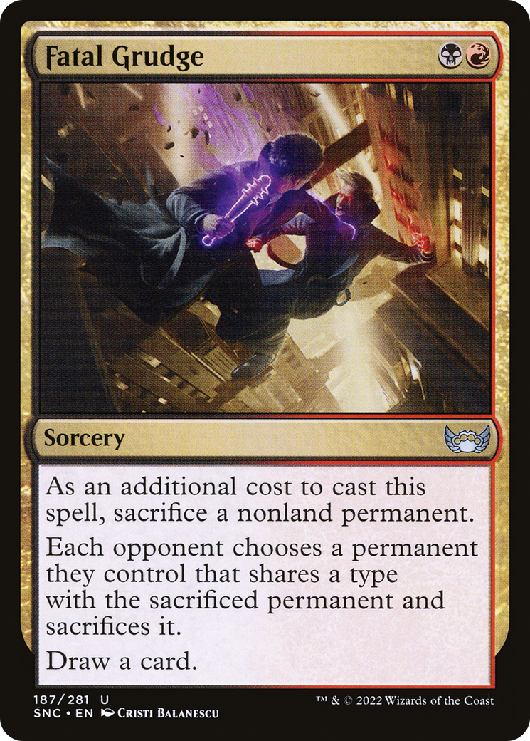 Fatal Grudge (SNC-187) (Foil)