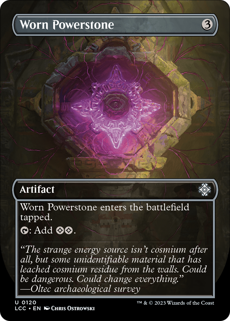 Worn Powerstone (LCC-120) (Borderless) (Foil)
