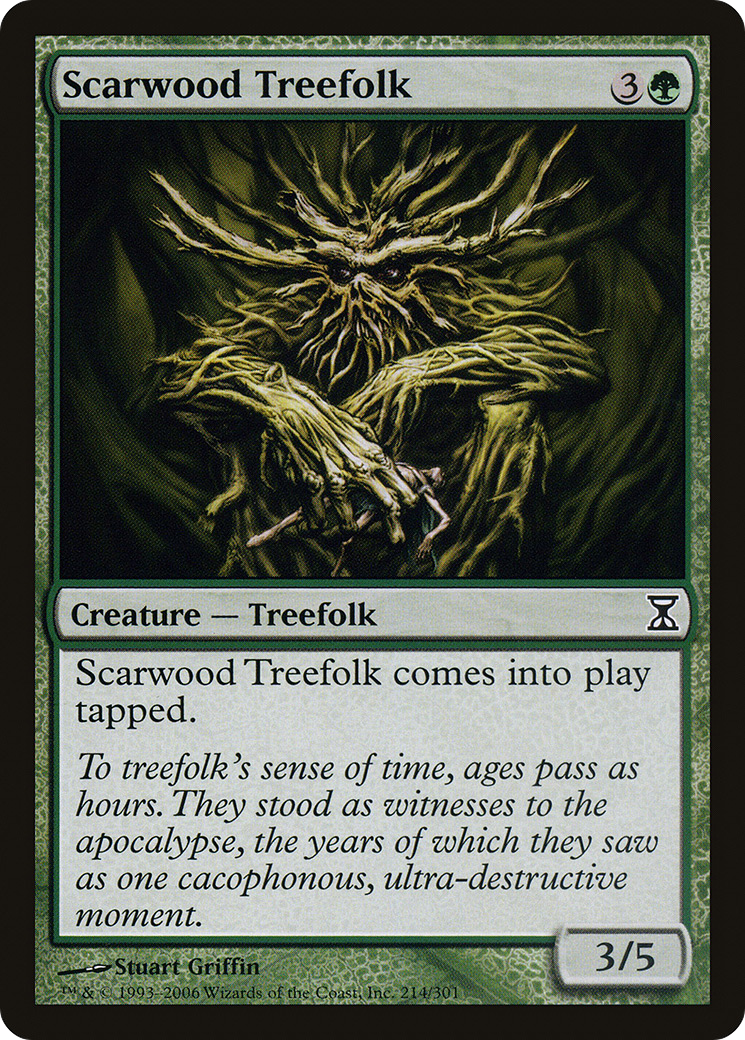 Scarwood Treefolk (TSP-214) (Foil)