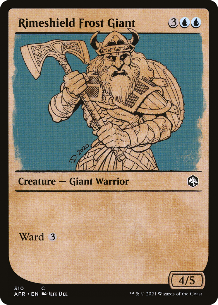 Rimeshield Frost Giant (AFR-310) (Showcase) (Foil)