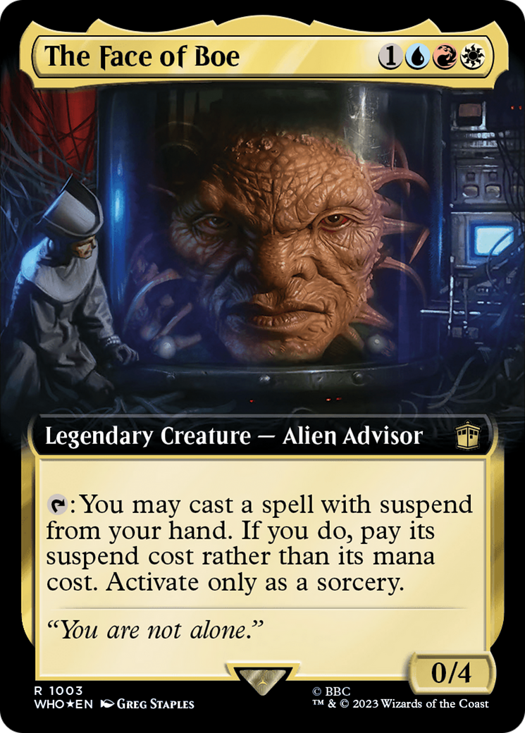 The Face of Boe (WHO-1003) (Extended Art) (Surge Foil)