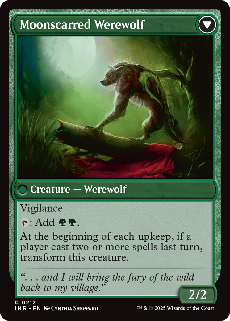 Scorned Villager // Moonscarred Werewolf (INR-212)