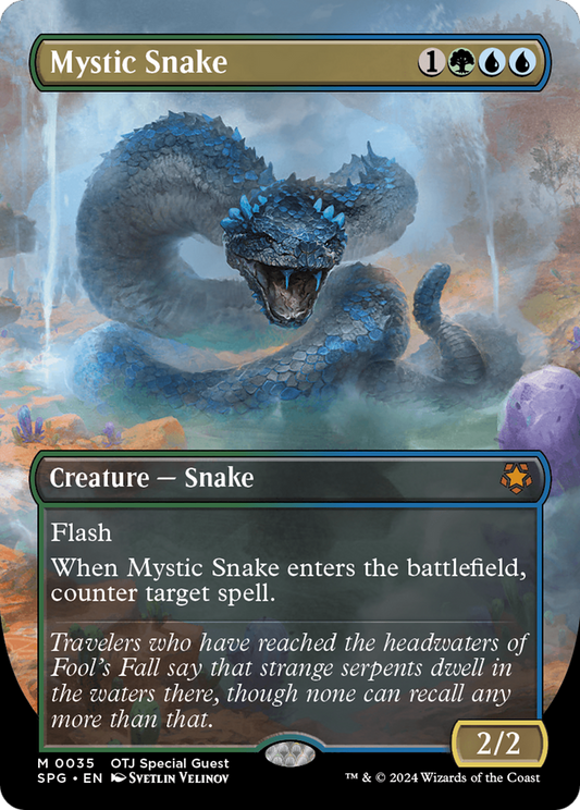 Mystic Snake (SPG-035) (Borderless) (Foil)