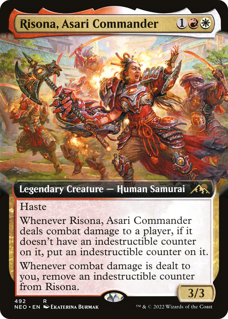 Risona, Asari Commander (NEO-492) (Extended Art) (Foil)