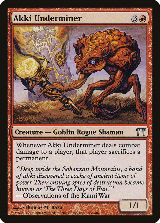 Akki Underminer (CHK-155) (Foil)
