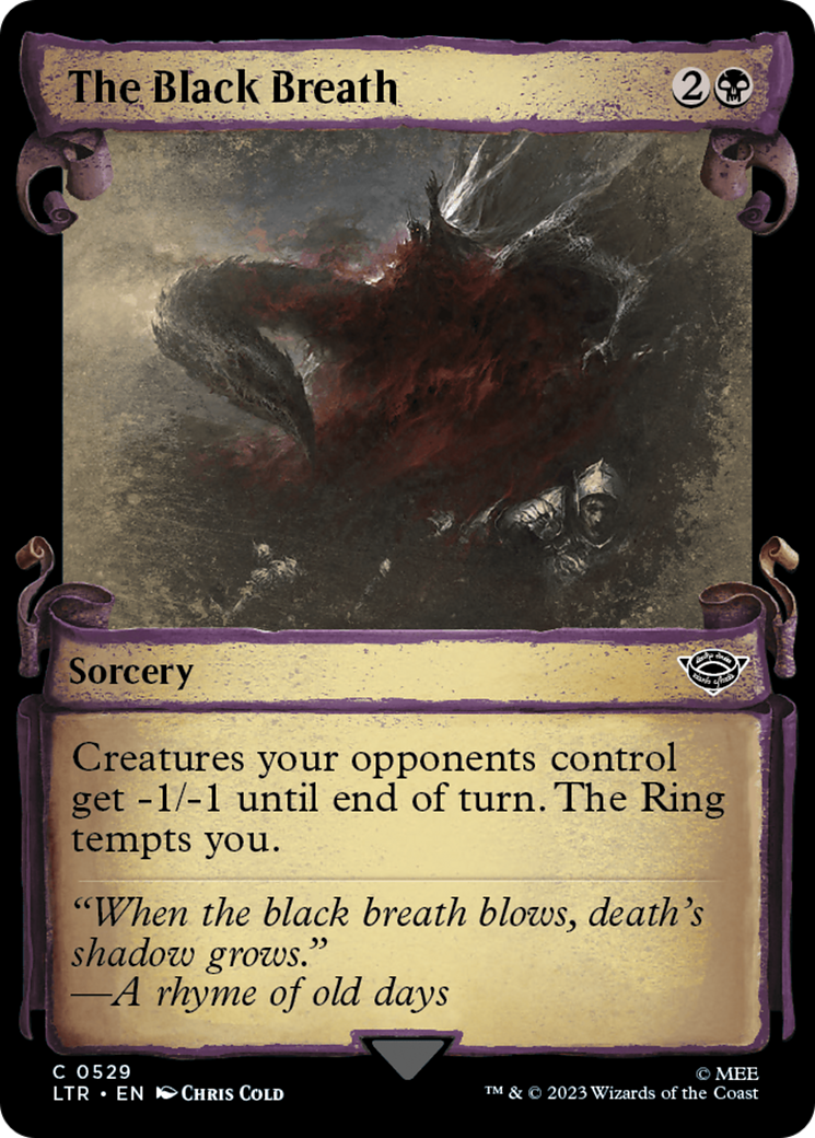The Black Breath (LTR-529) (Showcase) (Scroll) (Foil)