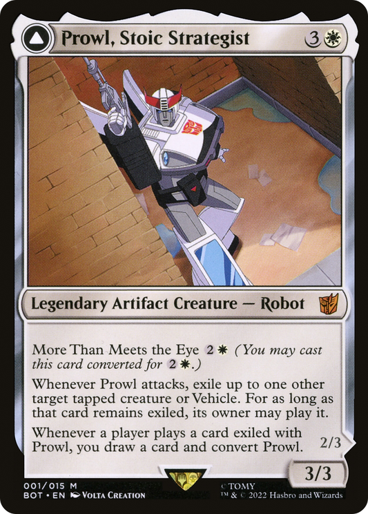 Prowl, Stoic Strategist // Prowl, Pursuit Vehicle (BOT-001) (Foil)