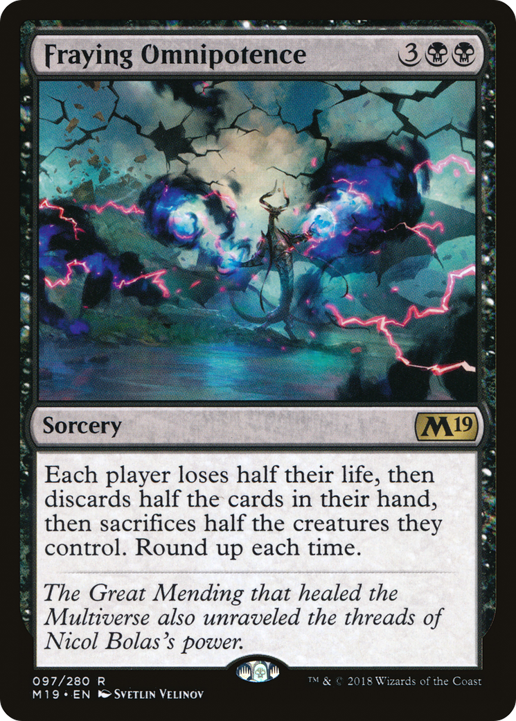 Fraying Omnipotence (M19-097)
