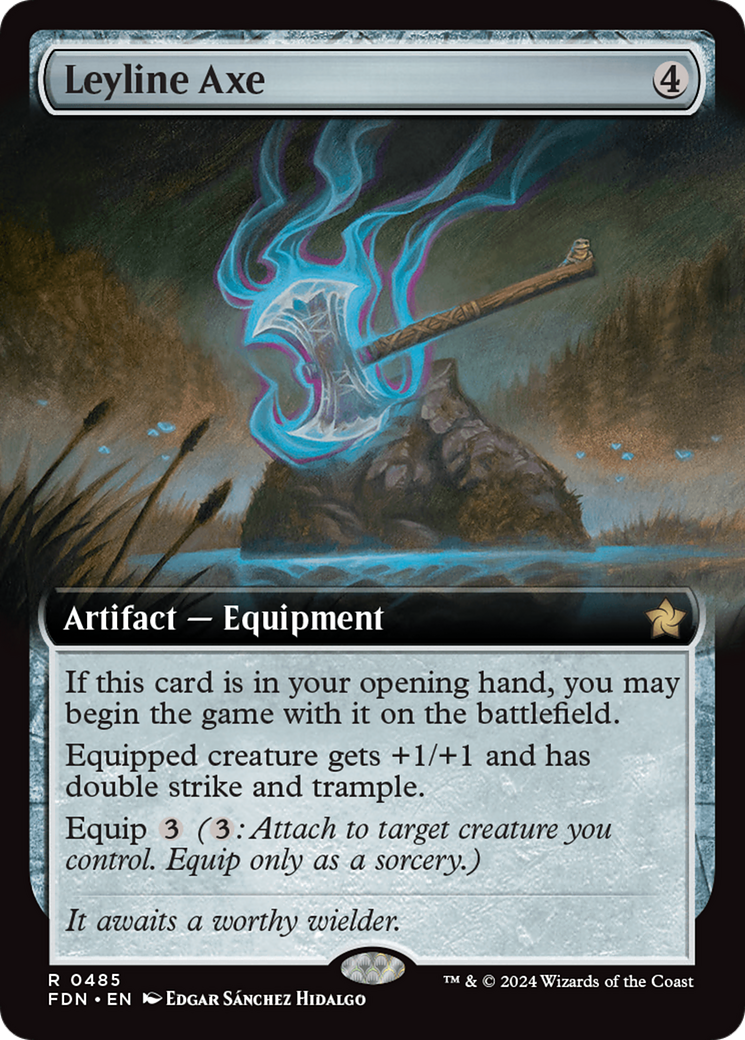 Leyline Axe (FDN-485) (Extended Art)