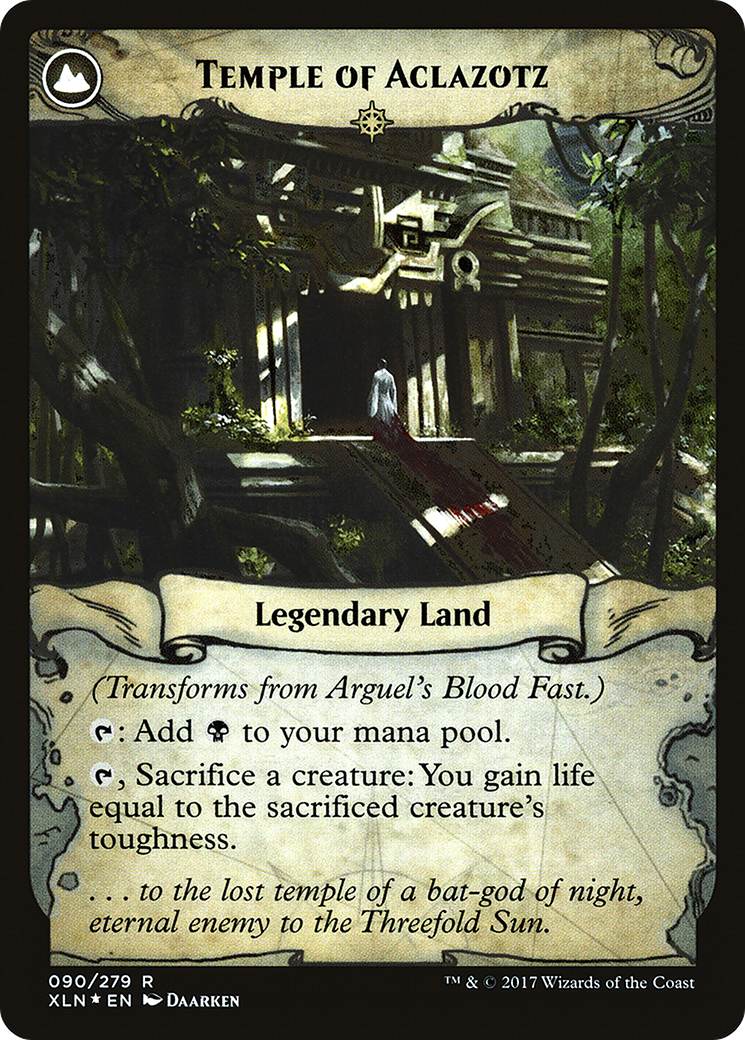 Arguel's Blood Fast // Temple of Aclazotz (PRE-90S) (Foil)