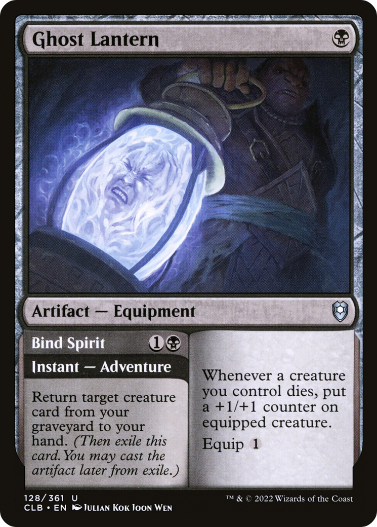 Ghost Lantern // Bind Spirit (CLB-128) (Foil)